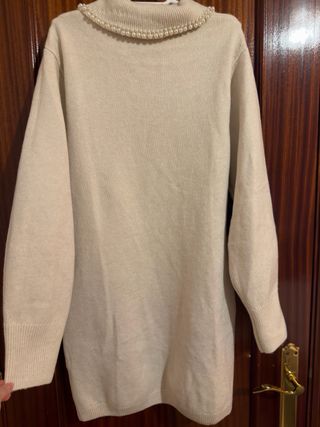 Vestido H&M cuello perlas