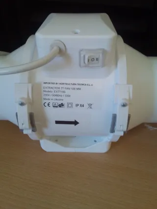 Extractor de aire TT 100mm