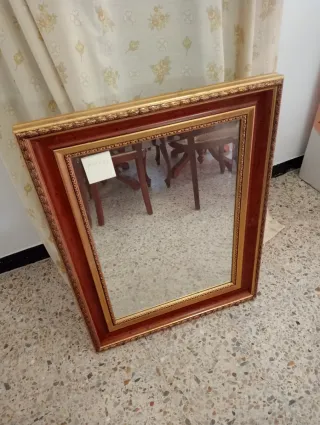 Espejo marco madera y dorado