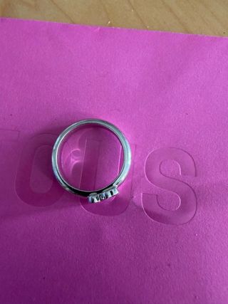 Anillo Tous Plata y Espinelas Negras