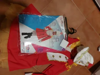Disfraz Majorette/Circo Blanco Talla 5-6