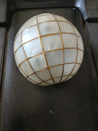 Lámpara colgante Tiffany cristal y metal