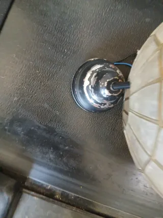 Lámpara colgante Tiffany cristal y metal