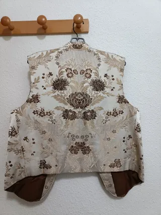 Chaleco Fallero Hombre Brocado Talla 56