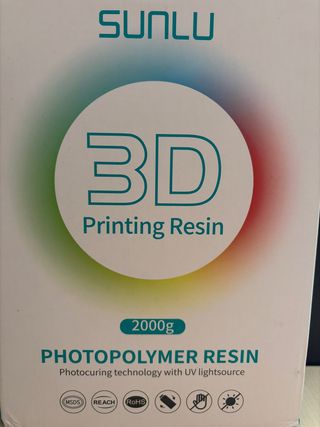 Resina SUNLU Water-Wash ABS Gris 2kg