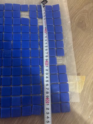 2 Planchas Gresite Azul Cobalto 33x33 cm