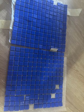 2 Planchas Gresite Azul Cobalto 33x33 cm