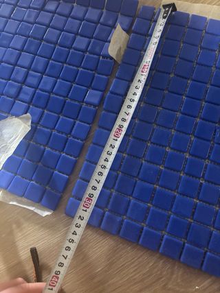 2 Planchas Gresite Azul Cobalto 33x33 cm