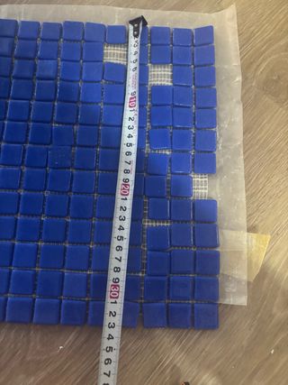 2 Planchas Gresite Azul Cobalto 33x33 cm