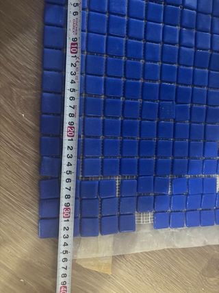 2 Planchas Gresite Azul Cobalto 33x33 cm