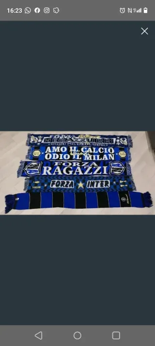 sciarpe vintage dell'Inter, anni 90