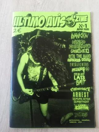 Lote 3 fanzines música punk/hsrdcore