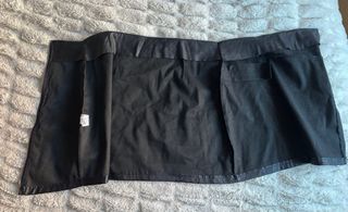 Minifalda efecto piel negra
