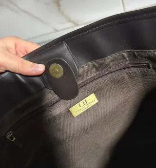 Bolso Tote Carolina Herrera Beige Marrón