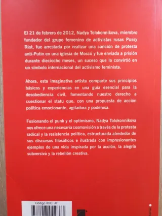 El libro Pussy Riot.