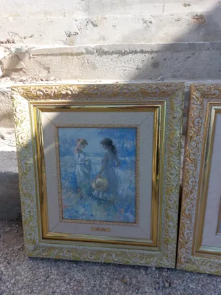 Quadri di natura morta con frutta e candela, vari