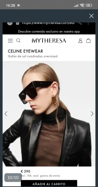 Gafas de sol Celine Paris