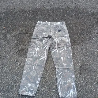 Jeans Cargo Camo Grigio Bianco