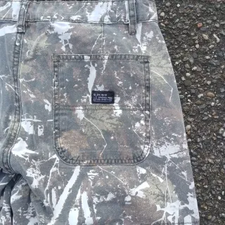 Jeans Cargo Camo Grigio Bianco