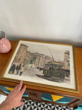 Foto antigua Tranvía Zaragoza San Miguel