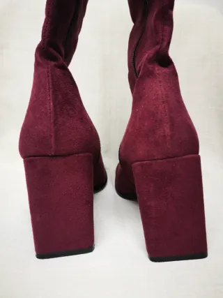 Botas altas granates