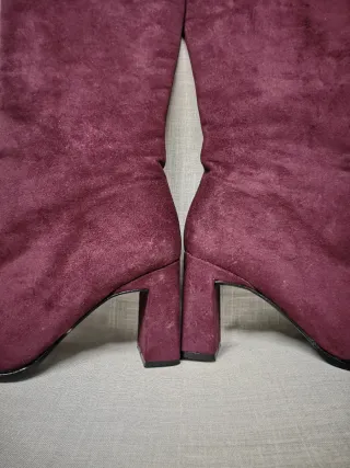 Botas altas granates