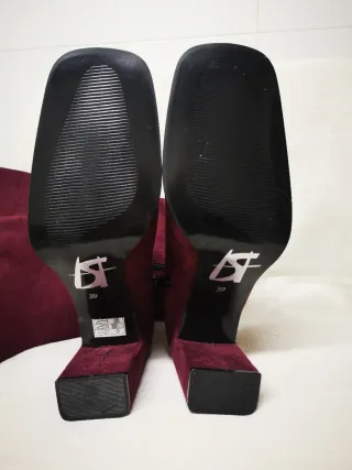 Botas altas granates