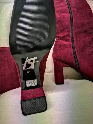 Botas altas granates