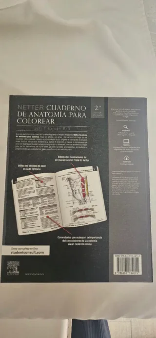 Netter Cuaderno de anatomía para colorear (2ª ed.)