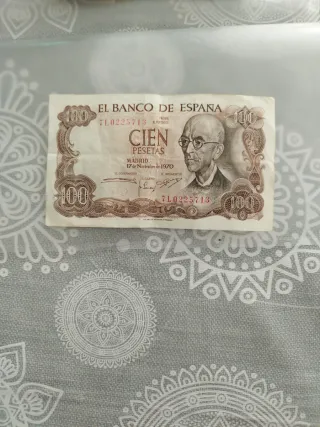 Dos Billete 100 pesetas 1970 50€ las dos