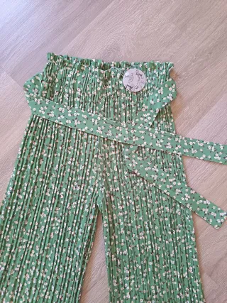 Pantalones verdes estampados s