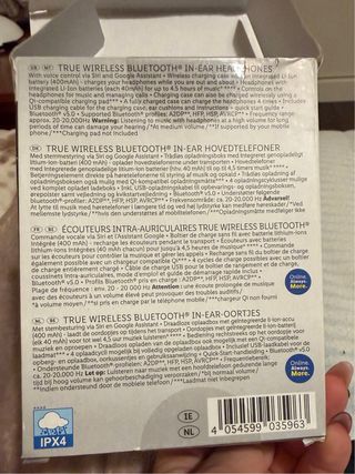 Auriculares In-Ear Bluetooth SilverCrest Novos