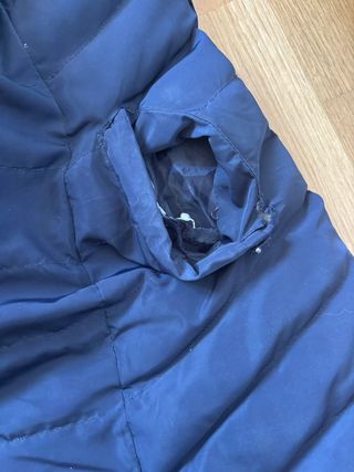 Chaquetón largo azul