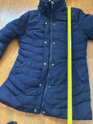 Chaquetón largo azul