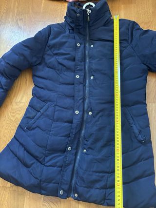 Chaquetón largo azul