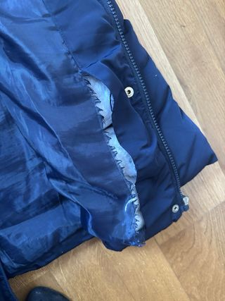 Chaquetón largo azul