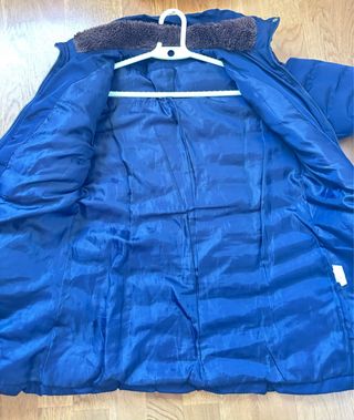 Chaquetón largo azul