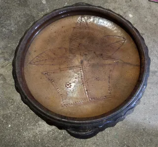 Plato/Cazuela de Barro Decorado