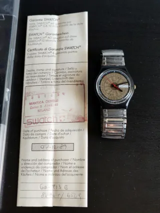 Reloj Swatch GB713 Ticker Tape