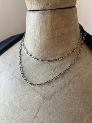 Collana lunga argento 800 vintage