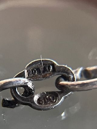 Collana lunga argento 800 vintage