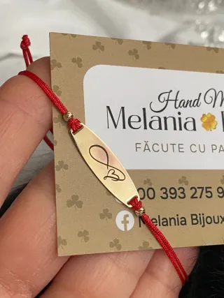 Braccialetto Melania Bijoux oro e rosso