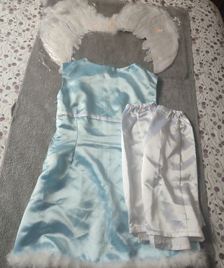 Disfraz Ángel Alas, corona y cubrebotas