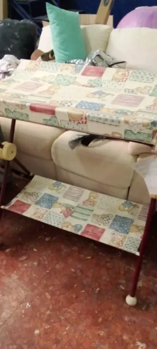 Lote cuna, carro 3 piezas y 2 cambiadores