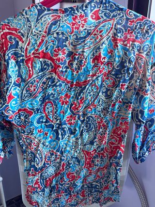 Blusa Zara Estampada Flores