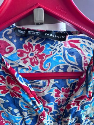 Blusa Zara Estampada Flores
