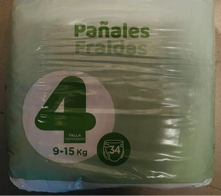 Pañales Talla 4 (9-15 Kg) - Mercadona 34 unidades