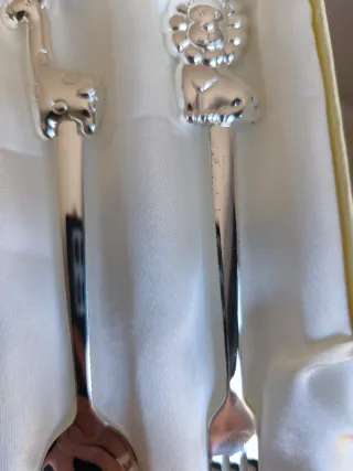 Set Cuchara y Tenedor Jirafa y León