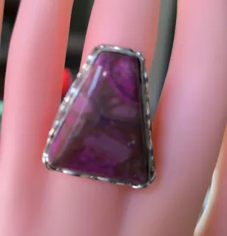 Anillo Plata Piedra Natural Multicolor