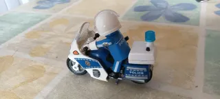Playmobil Policía Moto con Sirena Luz